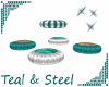 Teal & Steel Dance Pods