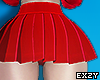 Mini Pleated Skirt Red <