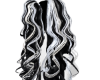 black/white hair