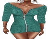 GREEN SWEATER DRESS