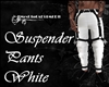 Suspender Pants White