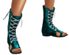 {M}Teal Boots