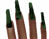 Green Long Fingernails