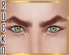 $ Eyebrows red
