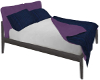 Blue Purple Bed