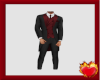 Black & Red Tails Suit