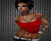 P* Crop Vest Red