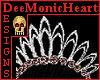 Ruby Hearts Crown Silver