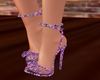 TJ Purple Flower Heels