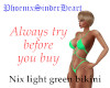 Nix light green bikini