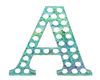 teal mix letter A