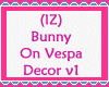 Bunny On Vespa Decor v1
