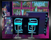 neon glow drink  counter