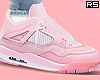 $. 4's Sneakers Pink s/w