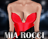 Ryna Red and Black Gown