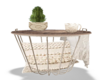 Cream end table