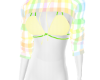 Pastel Mix Hoodie w/Bra