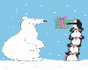 polar bear and penquins