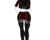red plaid outfit w boots
