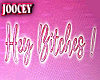 "Hello Btches" Wall Sign