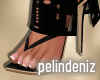 [P] Split black heels