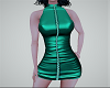 SEXYROBE CUIR VERT PERLE
