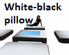 White-black pillow