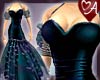 Black Rose Halter Gown