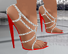 Red Diamond Heart Shoes