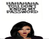 Headsign "password"