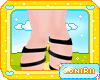 KIDS BLACK STRIPE SHOES