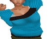 Blue 1Shoulder Sweater