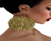 Gold Fluffy Ball Earring
