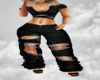 Baggy ripped jeans