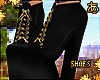 あ Gold Laces } Noir