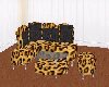 Leopard Print Couch Set