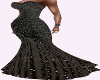 Black glitter gown slim