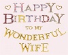 happy birthday wife