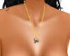 Gold chain with Rose