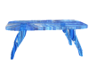 Blue Glass Coffee Table
