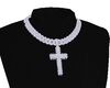Diamond cross/cuban link
