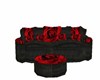 sofa black&rose