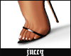 JUCCY PVC Black Heels