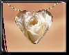 LB~White Rose Necklace