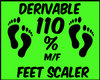 {L} 110 % Foot Scaler