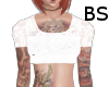 BS: Lace Crop White