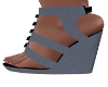 IJ-Gray Wedge Sandals