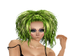 lime green fuzzed hair