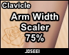 Arm Width Scaler 75%