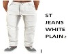 ST JEANS WHITE PLAIN